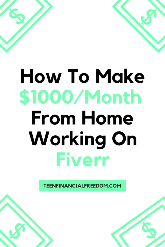 Make $1,000/month from home working on Fiverr.