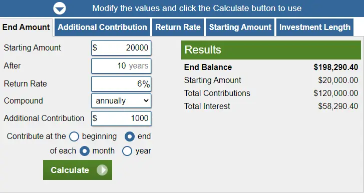 Investment Calculator